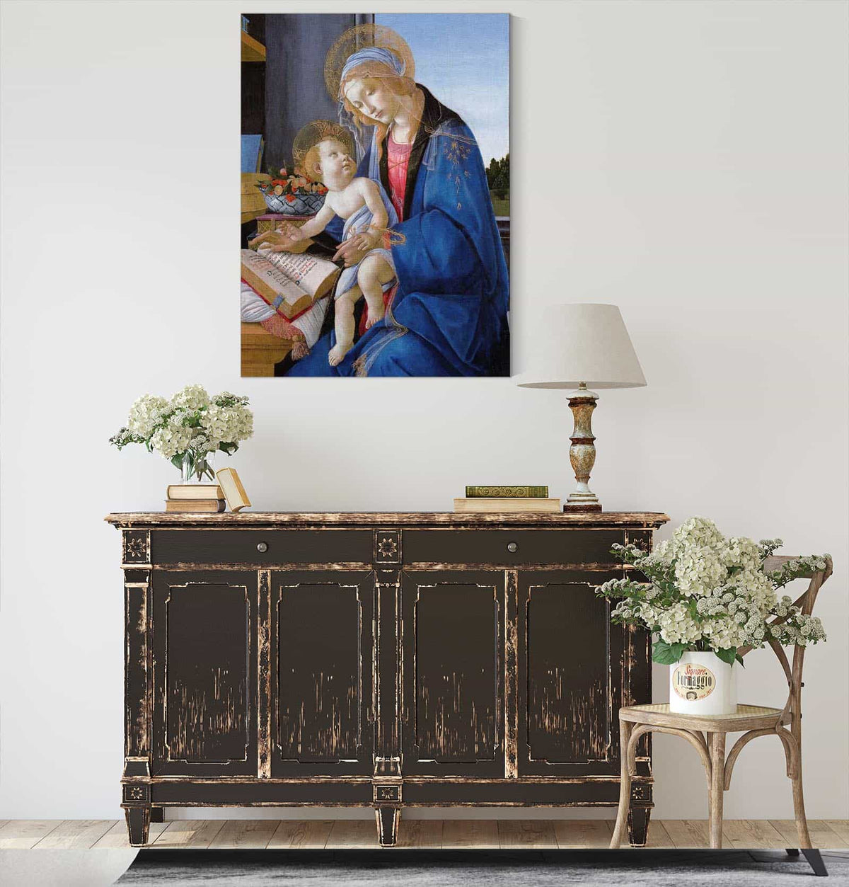 The Virgin And Child The Madonna Of The Book by Sandro Botticelli