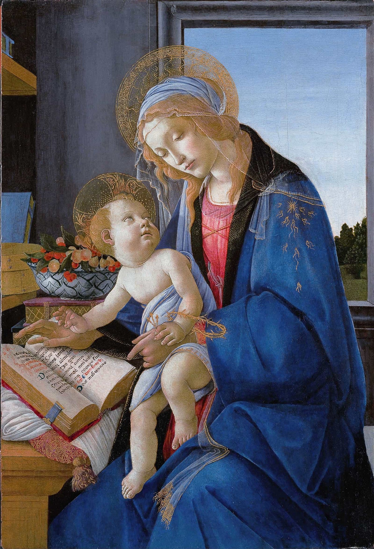 The Virgin And Child The Madonna Of The Book by Sandro Botticelli