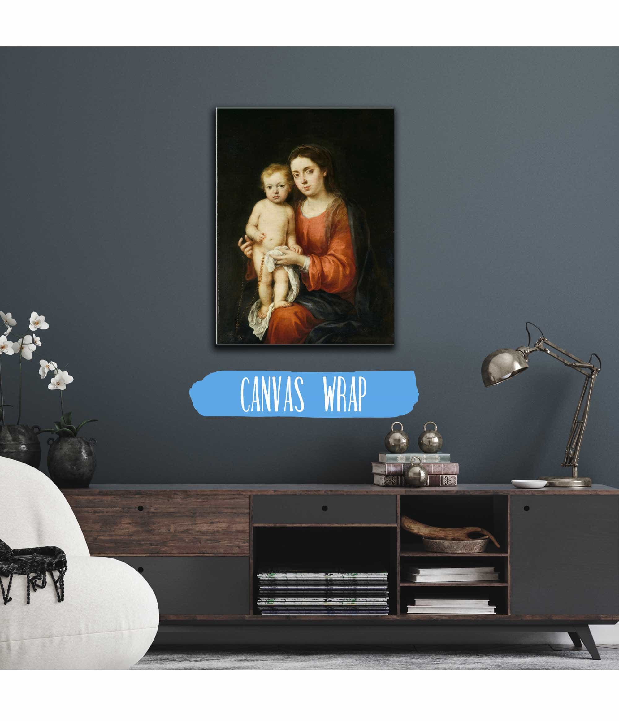The Virgin And Child With A Rosary by Bartolome Esteban Murillo