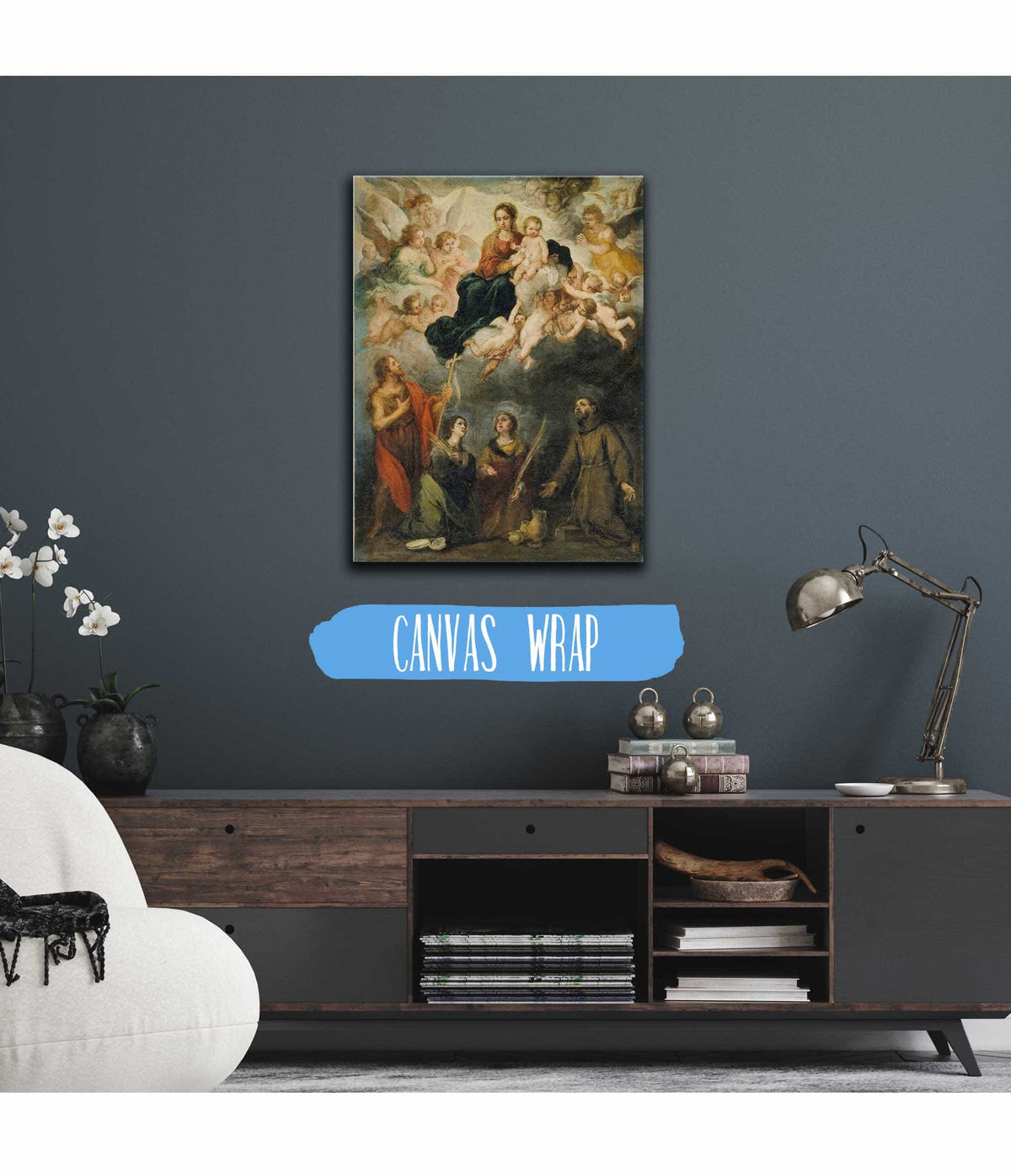 The Virgin And Child With Saints by Bartolome Esteban Murillo