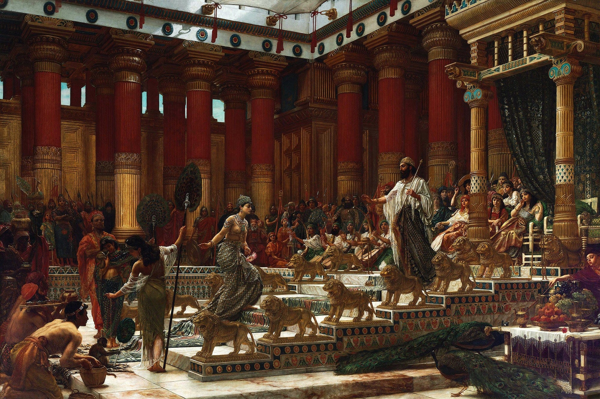 The Visit Of The Queen Of Sheba To King Solomon by Edward John Poynter