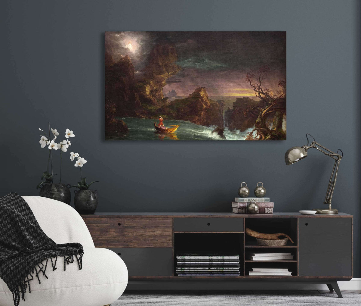 The Voyage Of Life Manhood by Thomas Cole