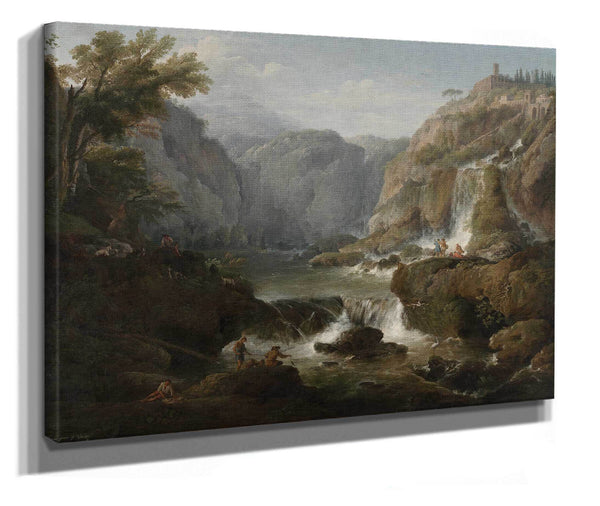 The Waterfalls At Tivoli by Claude Joseph Vernet