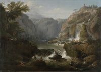 The Waterfalls At Tivoli by Claude Joseph Vernet
