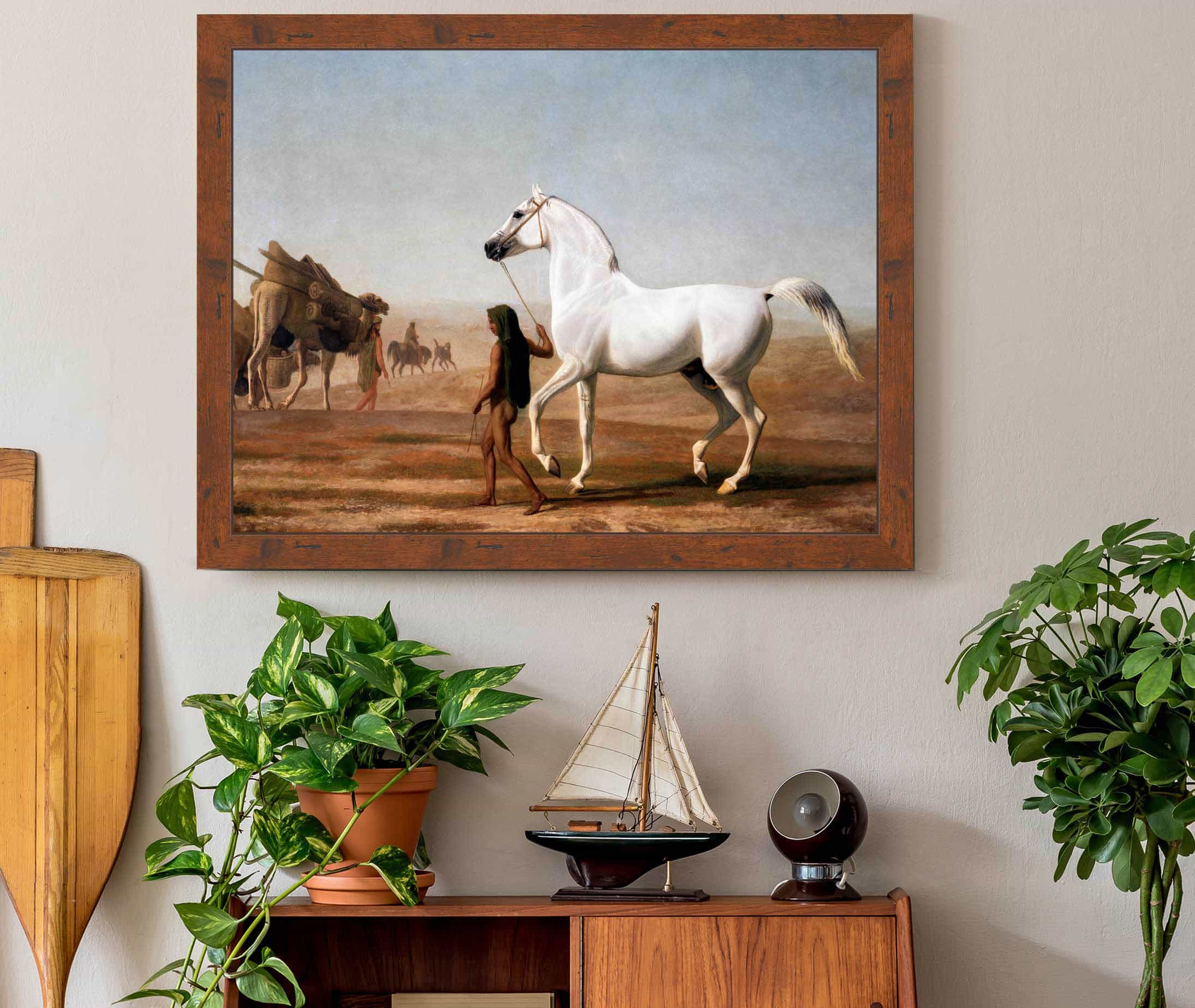 The Wellesley Grey Arabian Led Through The Desert by Jacques Laurent Agasse