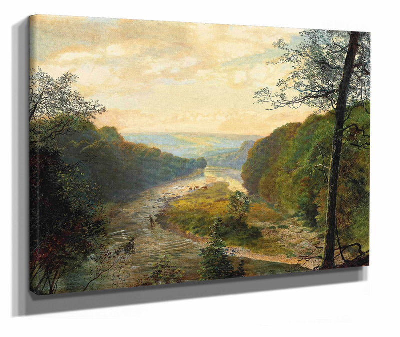 The Wharfe Valley With Barden Tower Beyond S by John Atkinson Grimshaw