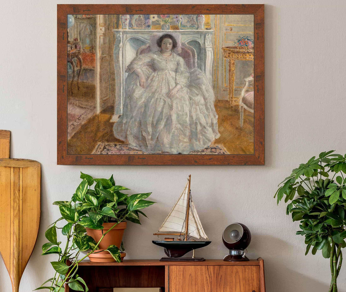 The White Gown by Frederick Carl Frieseke