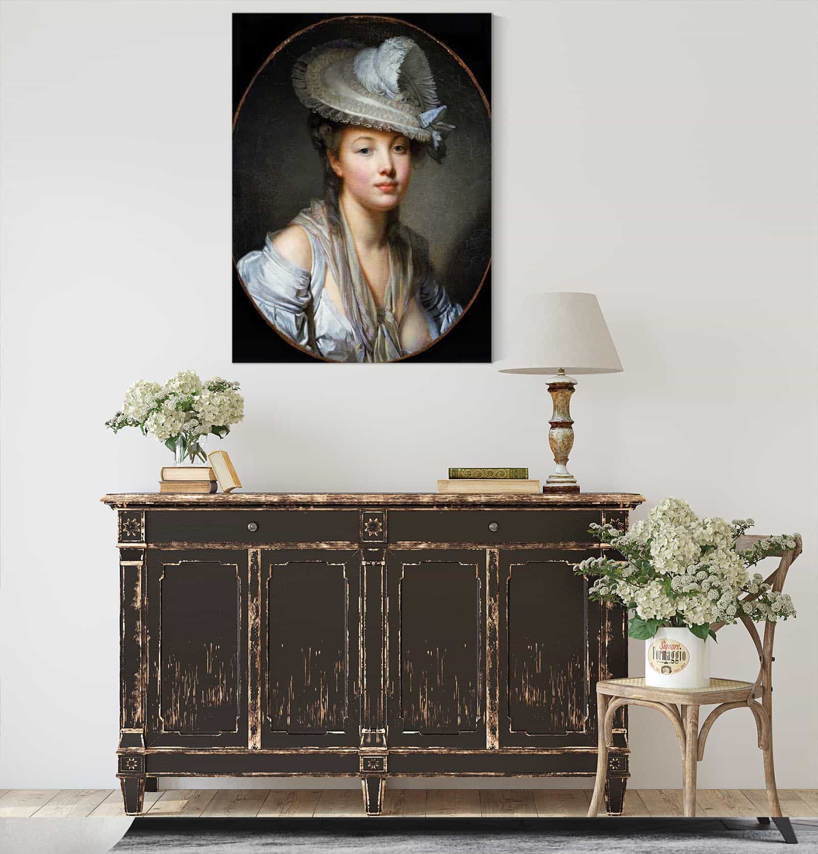 The White Hat by Jean Baptiste Greuze
