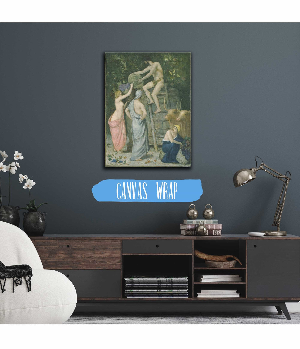 The Wine Press by Pierre Puvis De Chavannes