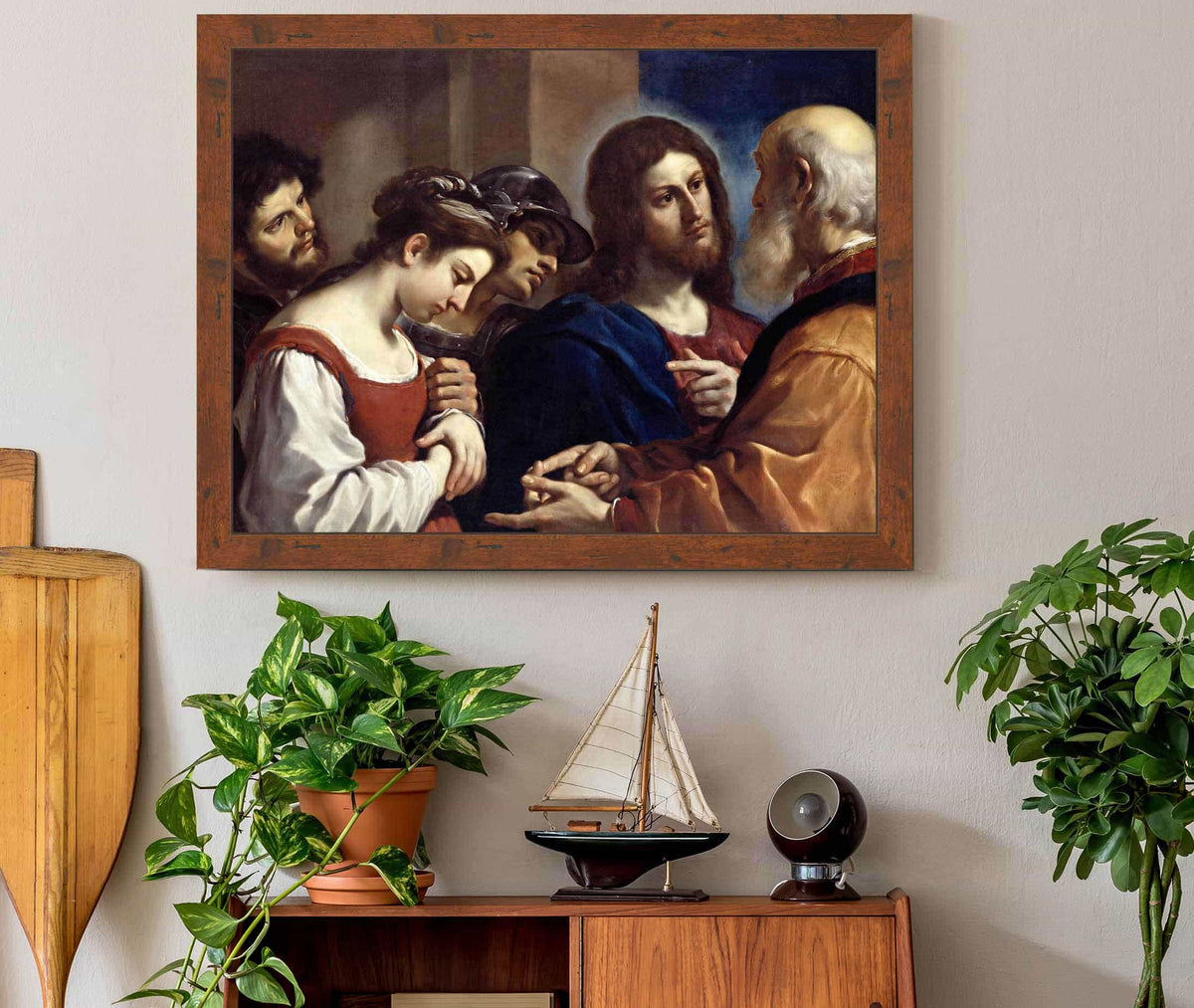 The Woman Taken In Adultery by Guercino