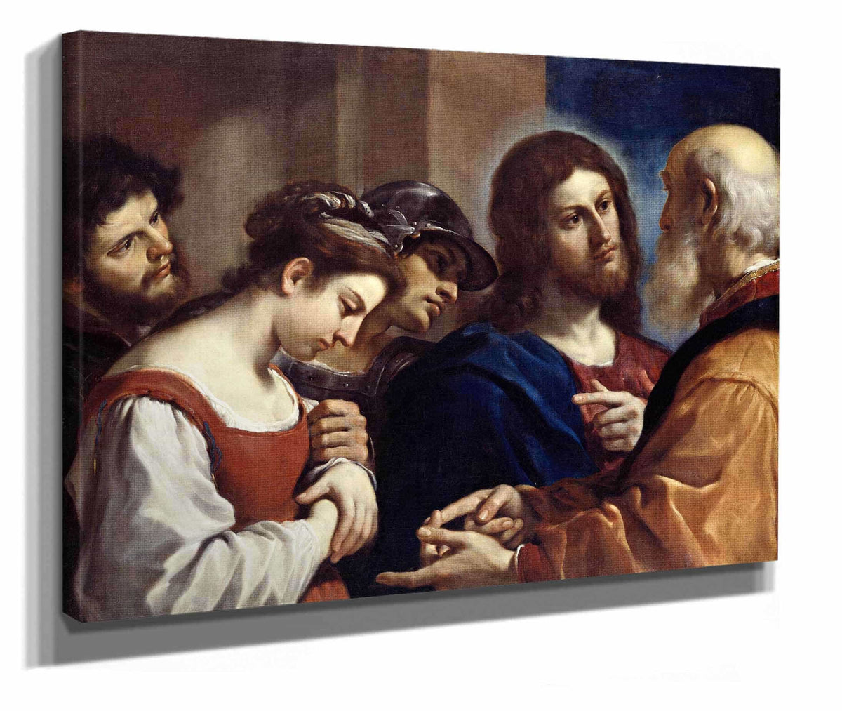 The Woman Taken In Adultery by Guercino