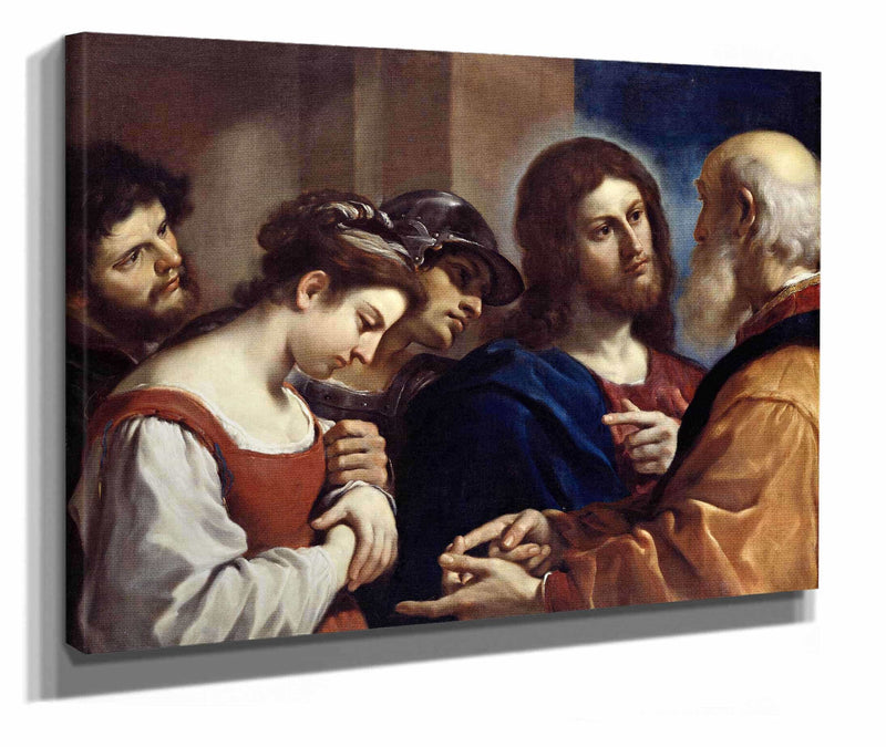 The Woman Taken In Adultery by Guercino
