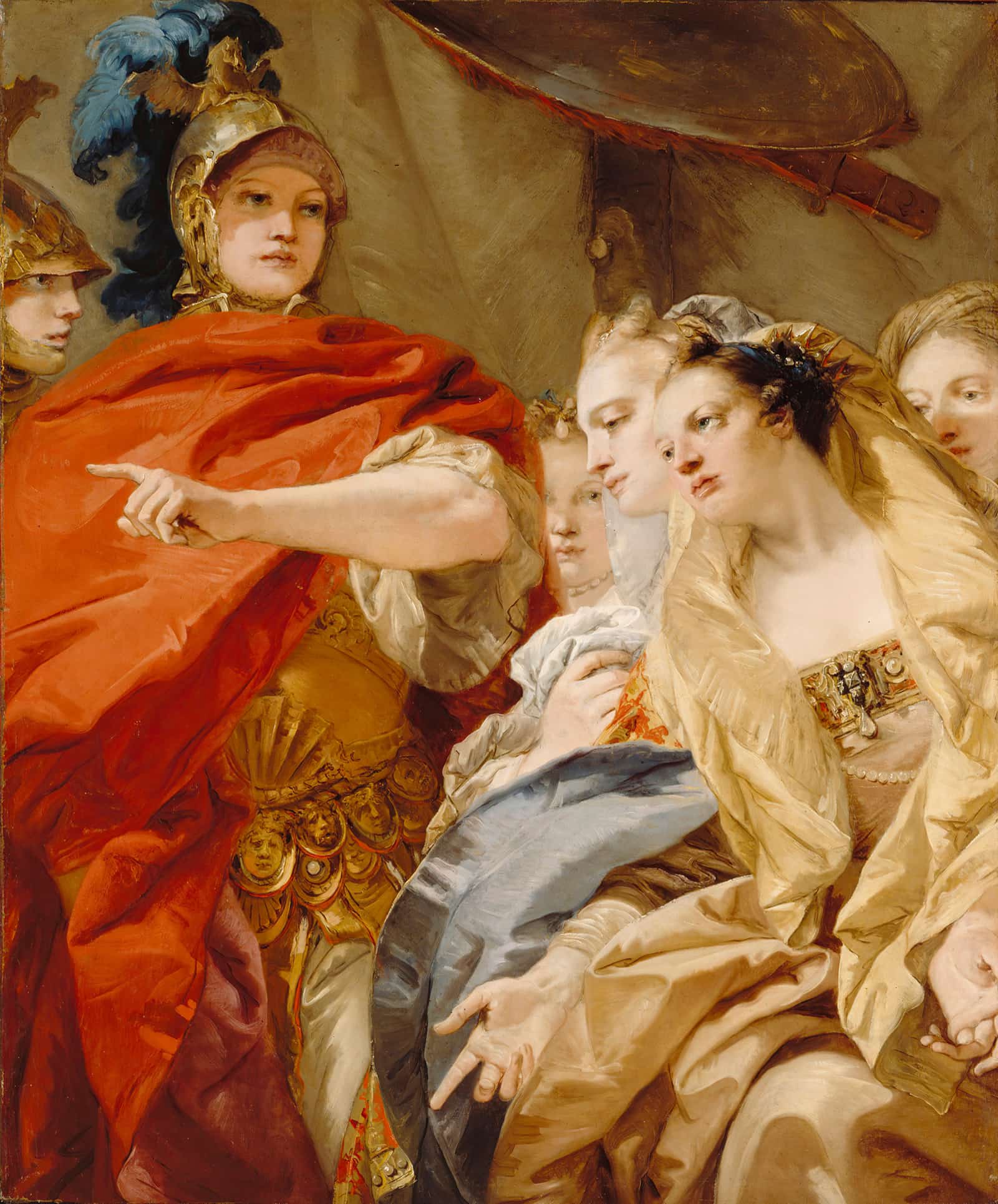 The Women Of Darius Invoking The Clemency Of Alexander Between And by Giovanni Domenico Tiepolo