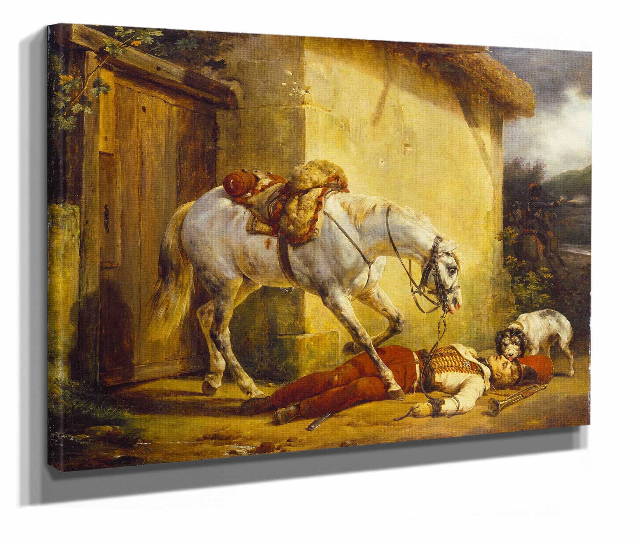 The Wounded Trumpeter by Horace Vernet