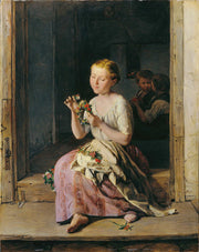 The Wreath Winder by Ferdinand Georg Waldmuller