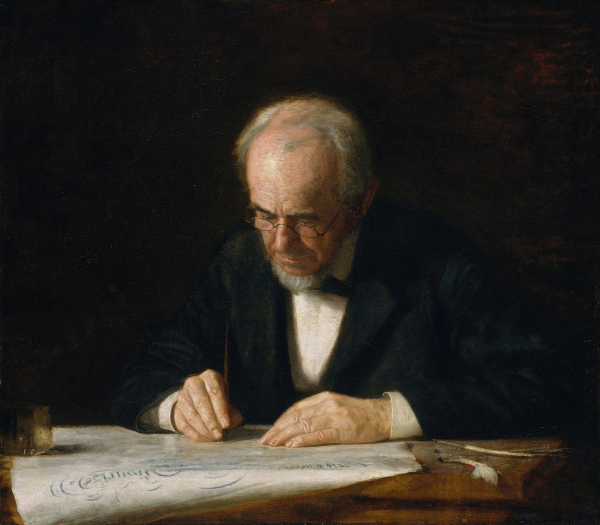 The Writing Master by Thomas Eakins