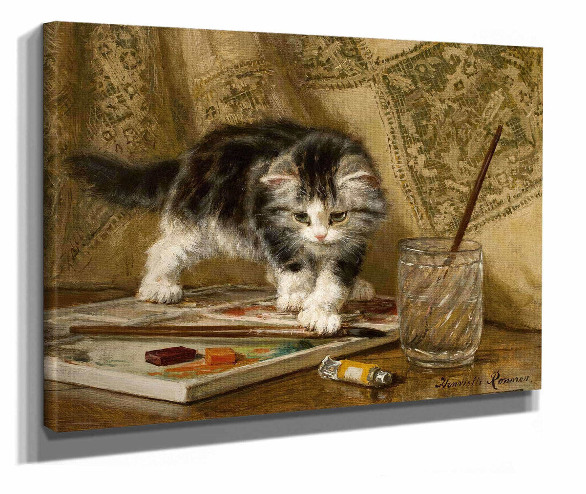 The Young Artist by Henriette Ronner Knip