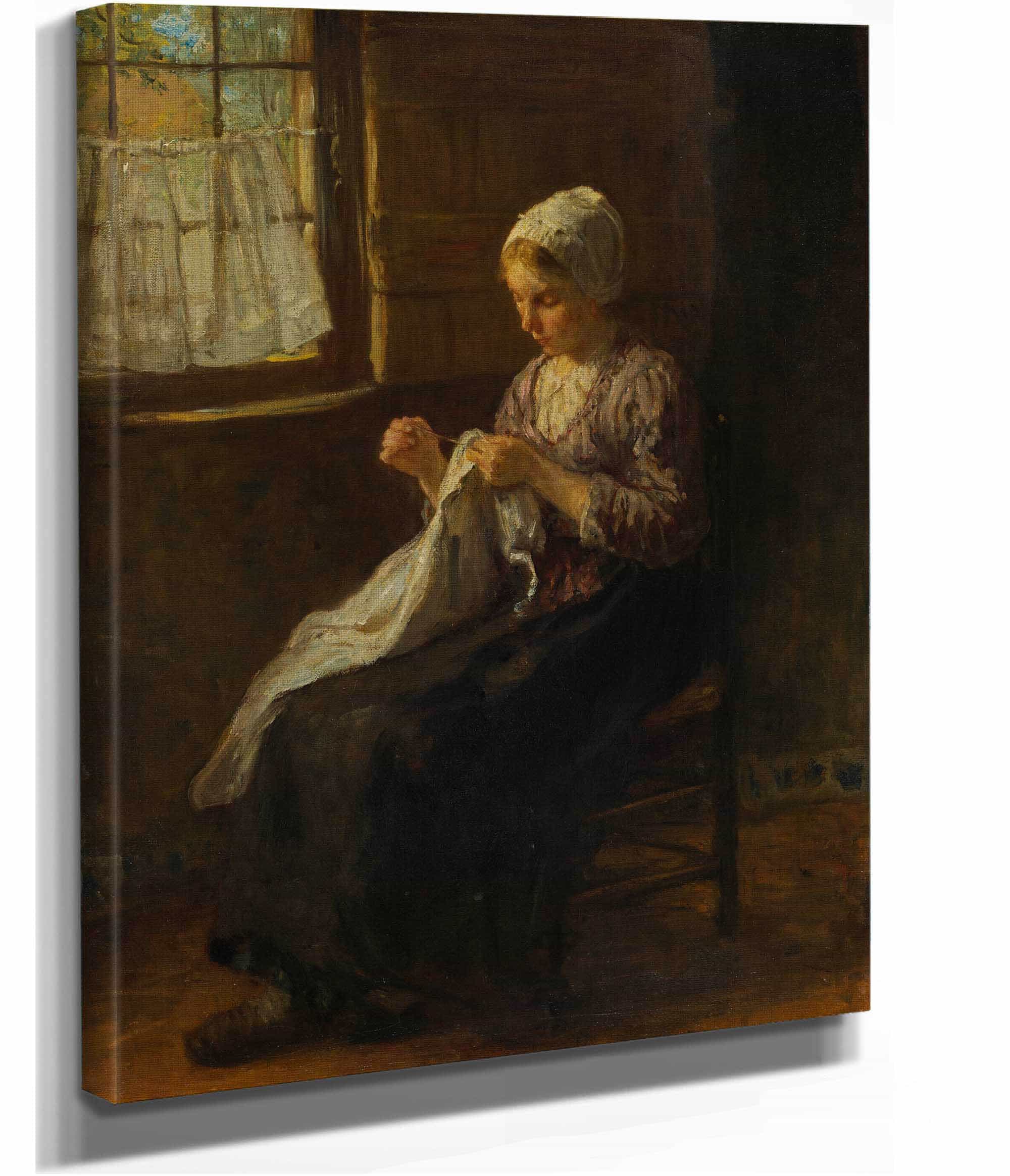The Young Seamstress by Jozef Israels