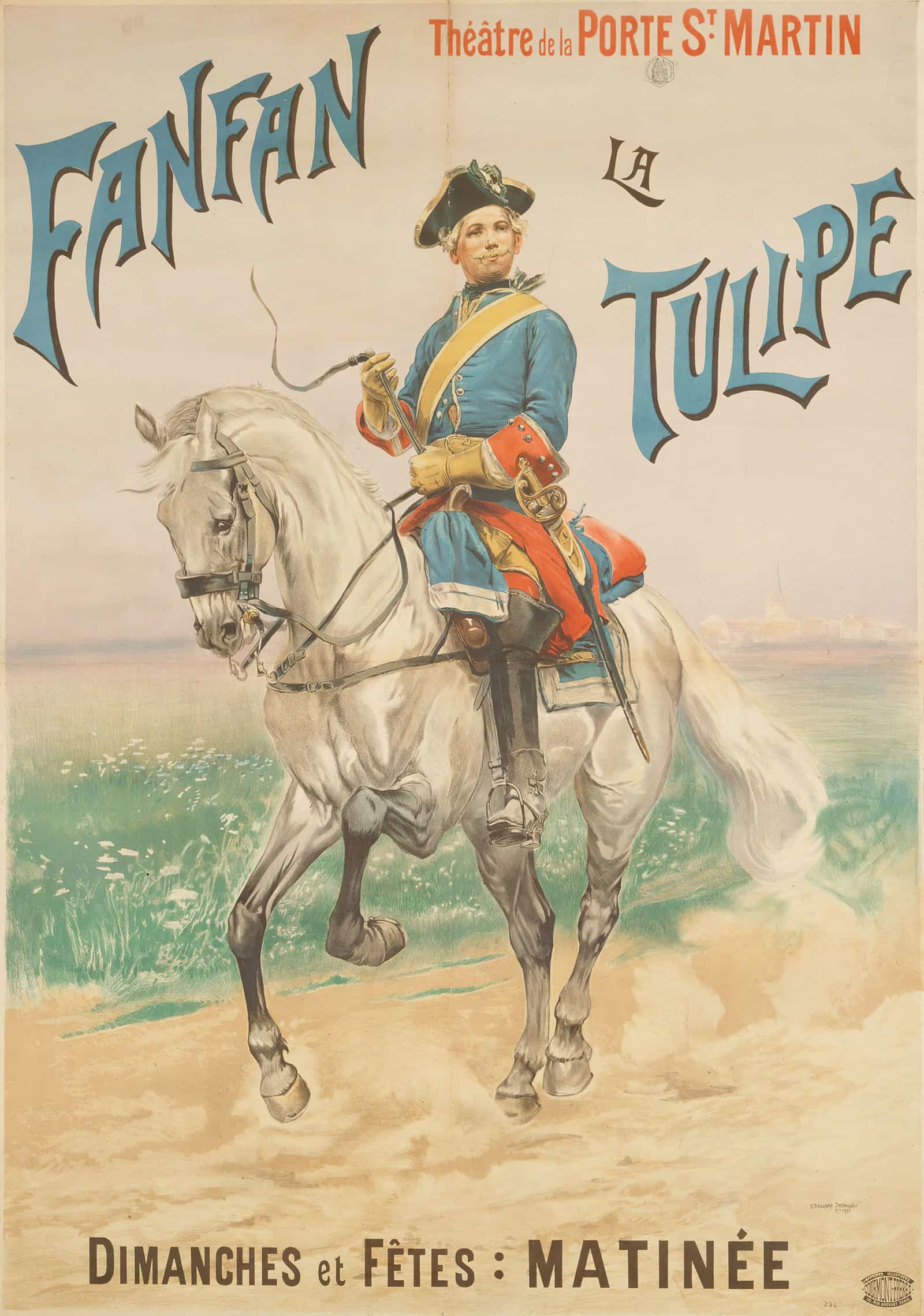 Theatre De La Porte St Martin Fanfan La Tulipe by Jean Baptiste Edouard Detaille