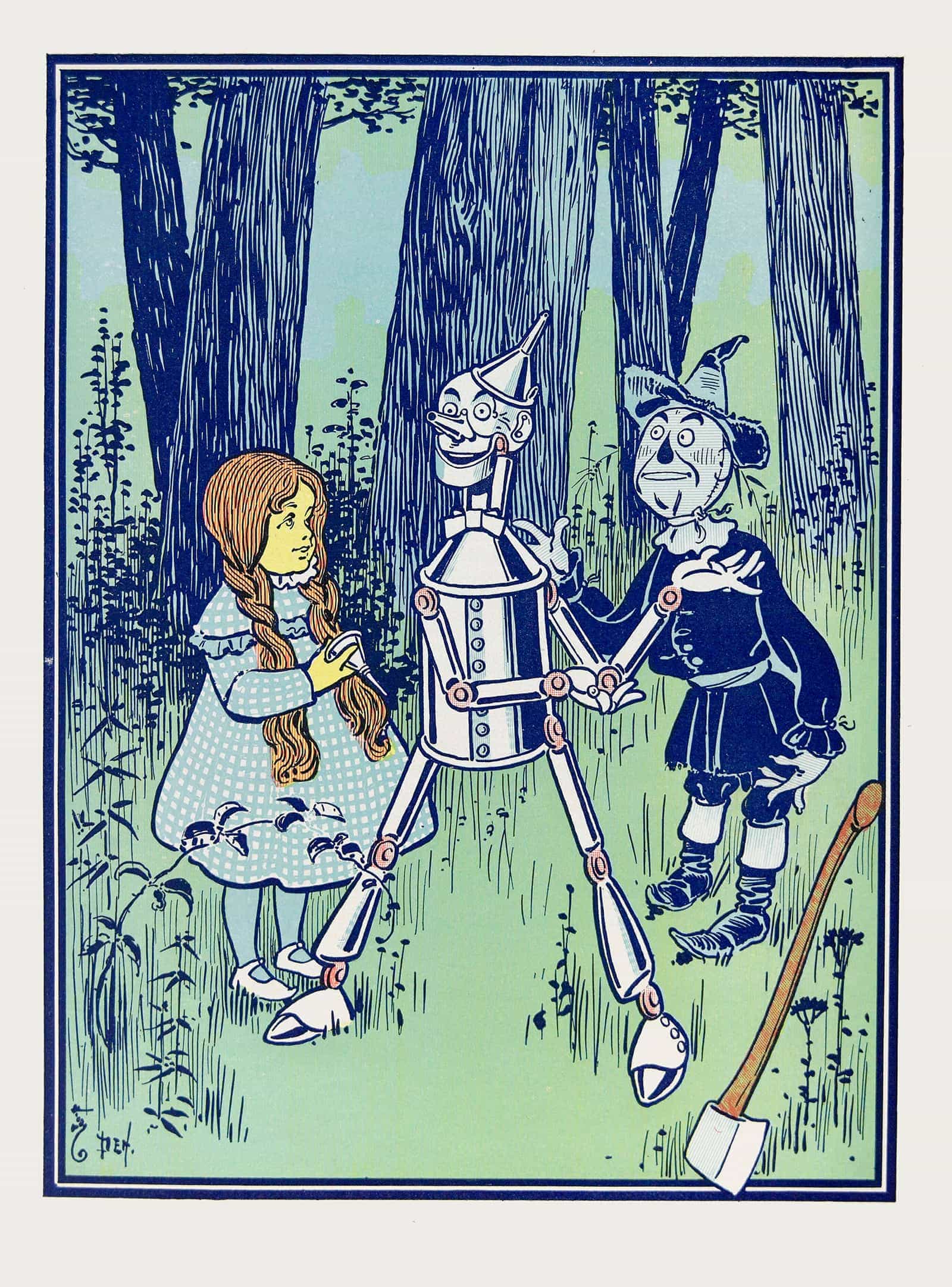 This Is The Great Comfort Said The Tin Woodman by William Wallace Denslow