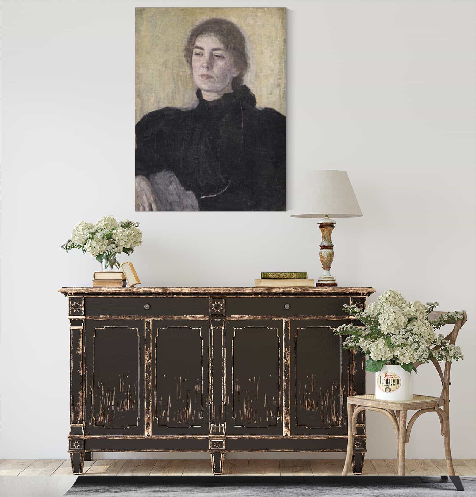 Thora Bendix Nee Anne Victoria Sundberg by Vilhelm Hammershoi