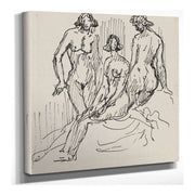 Three Female Figures by Arnold Peter Weisz Kubincan