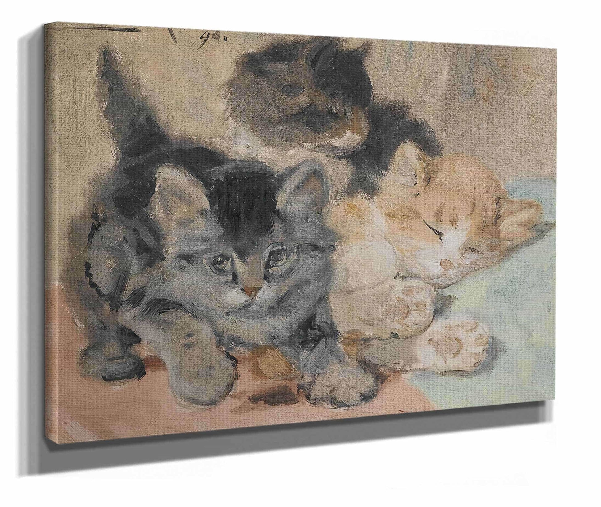 Three Kittens by Henriette Ronner Knip