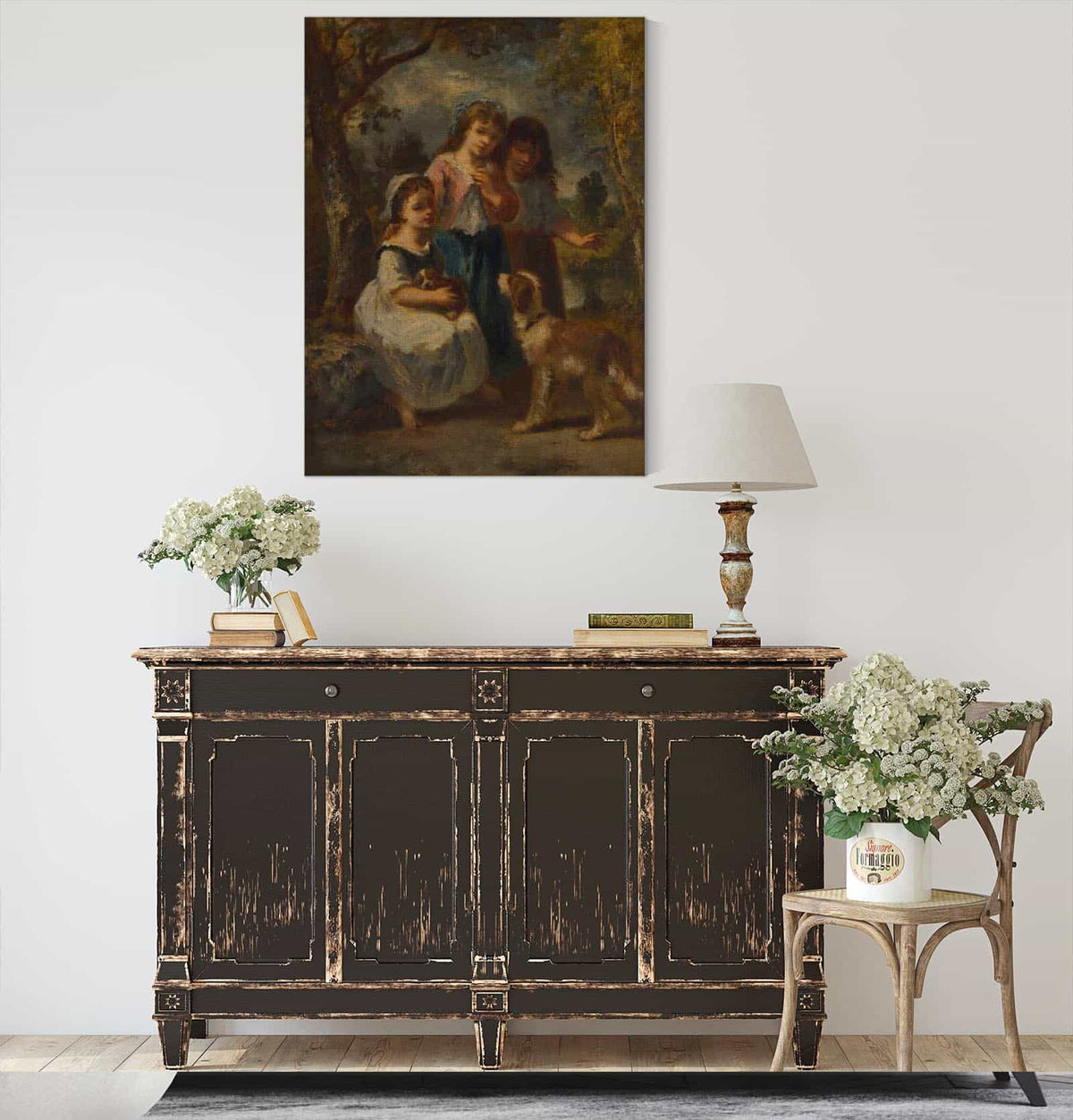 Three Little Girls by Narcisse Virgile Diaz De La Pena