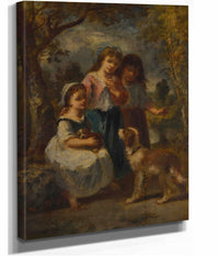 Three Little Girls by Narcisse Virgile Diaz De La Pena