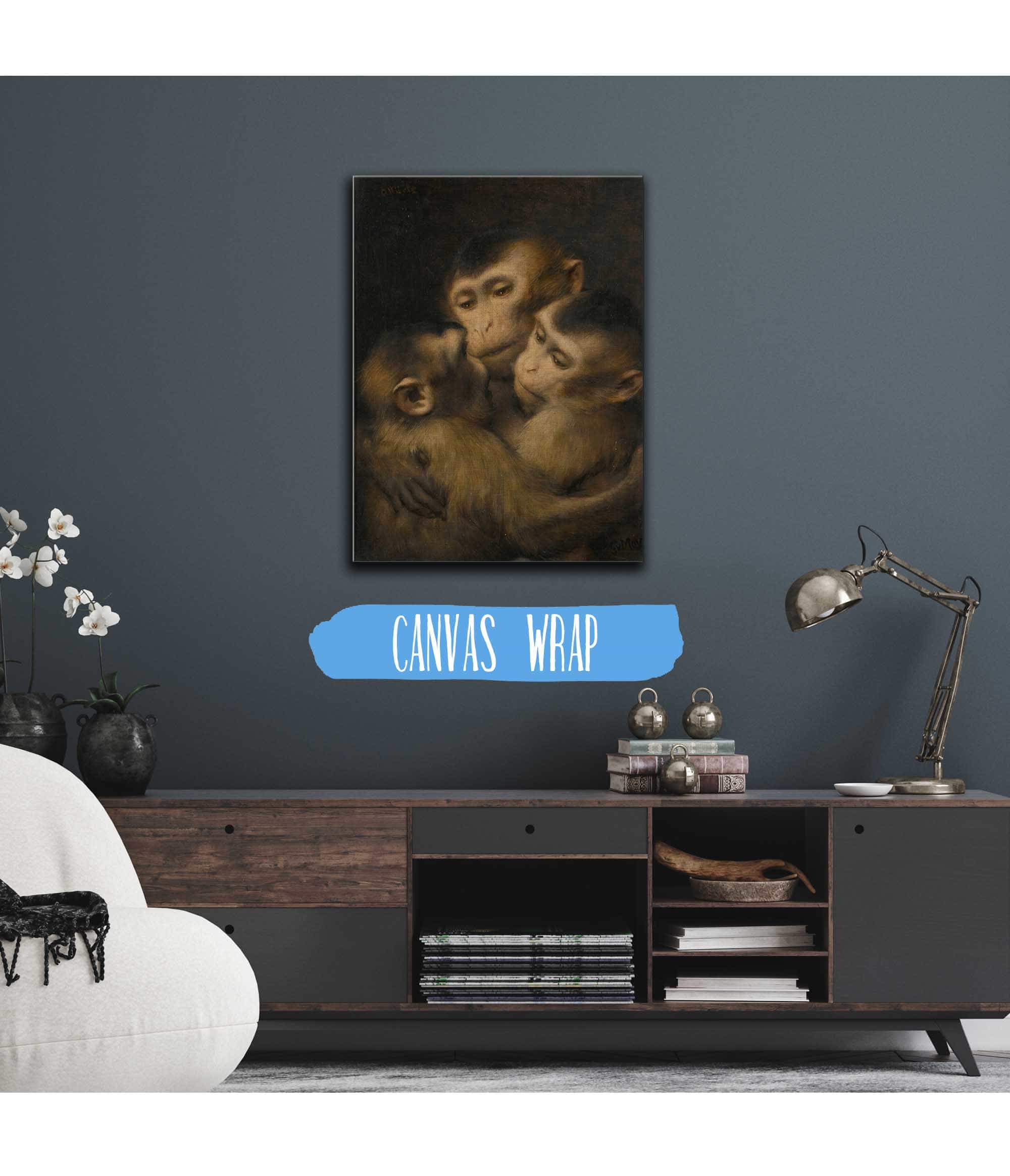 Three Monkeys by Gabriel Von Max