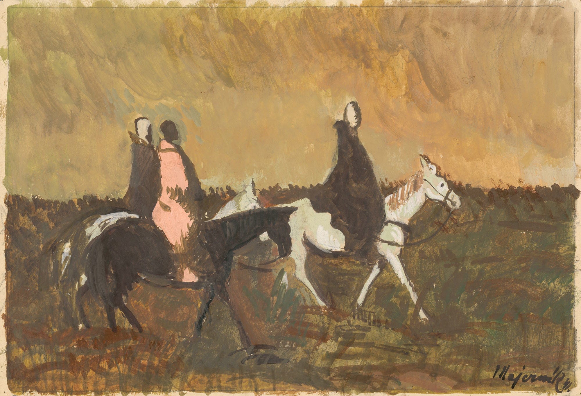 Three Riders by Cyprian Majernik