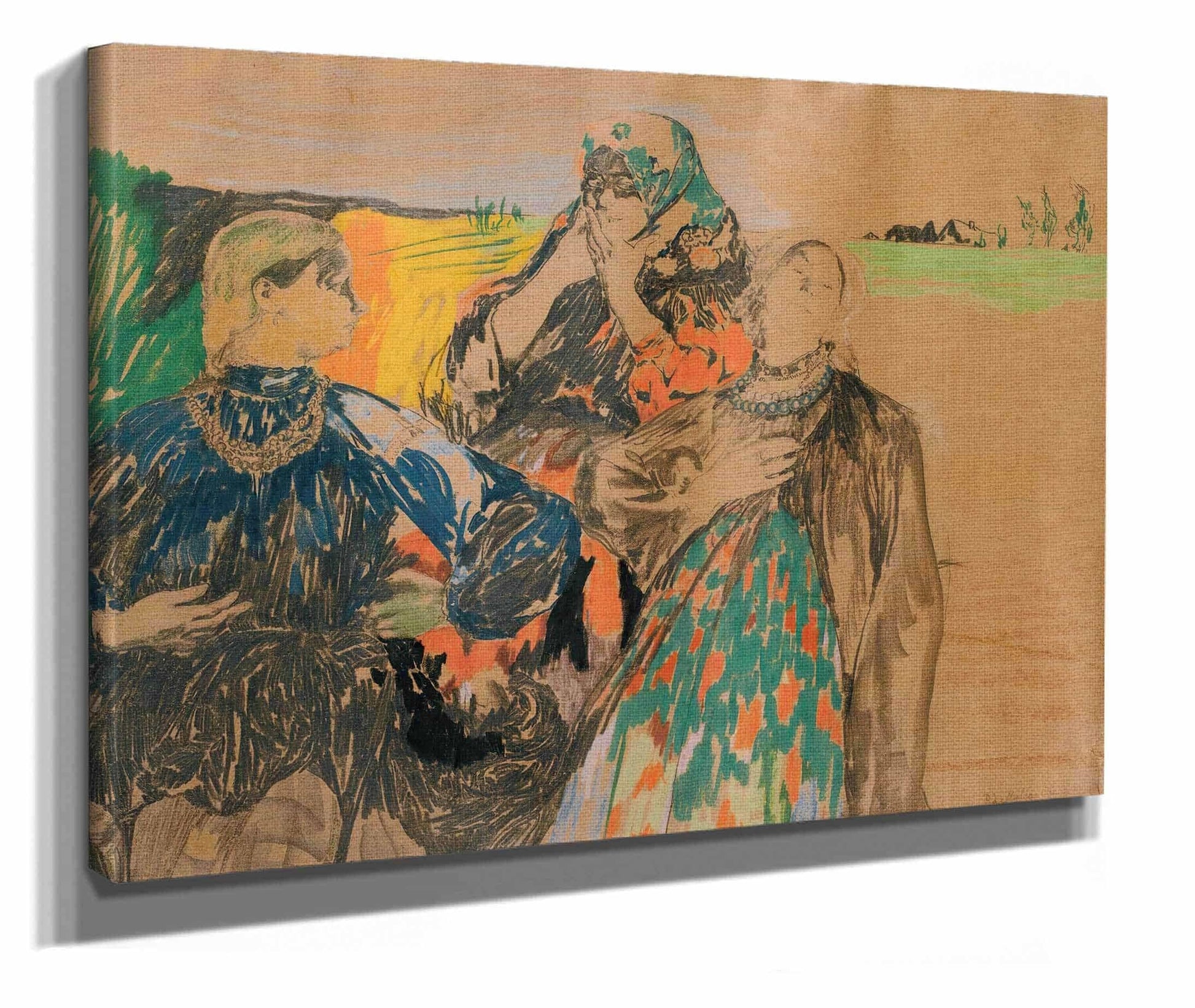 Three Russian Women by Filipp Malyavin