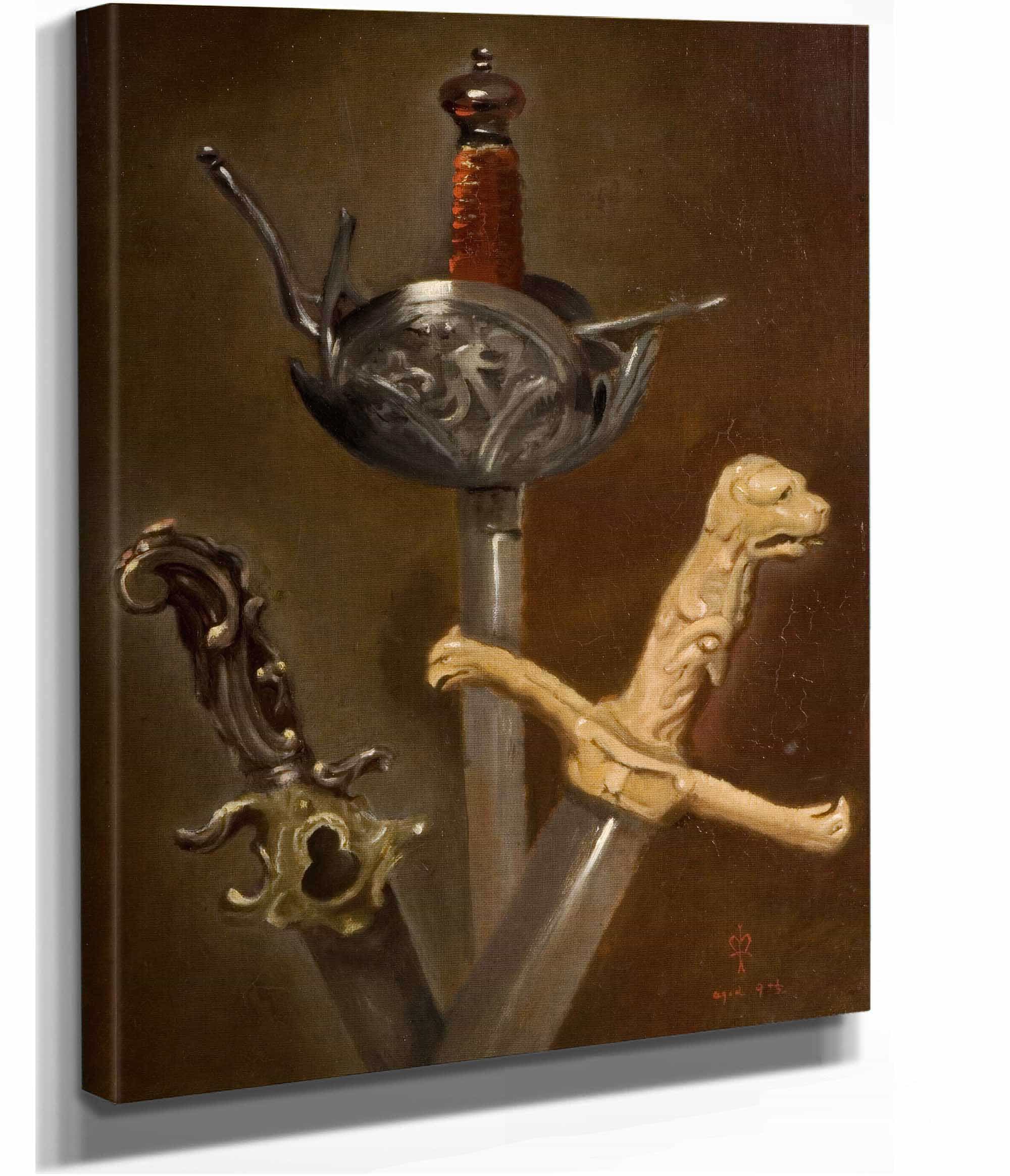 Three Swordhilts by Sir John Everett Millais