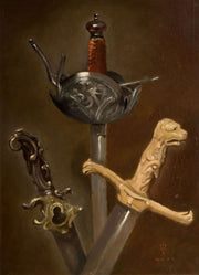 Three Swordhilts by Sir John Everett Millais
