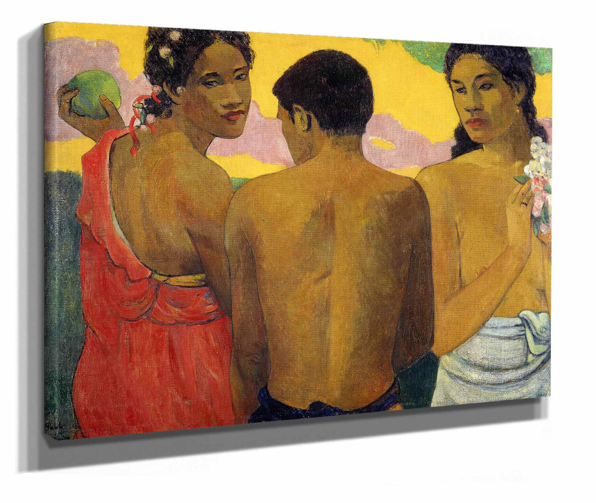 Three Tahitians by Paul Gauguin