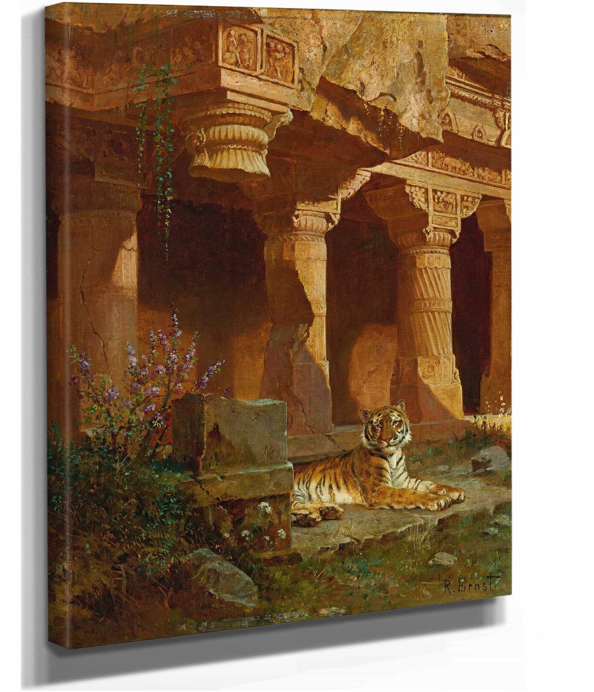 Tiger At Rest by Rudolf Ernst