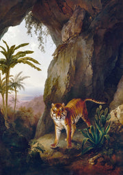 Tiger In A Cave by Jacques Laurent Agasse