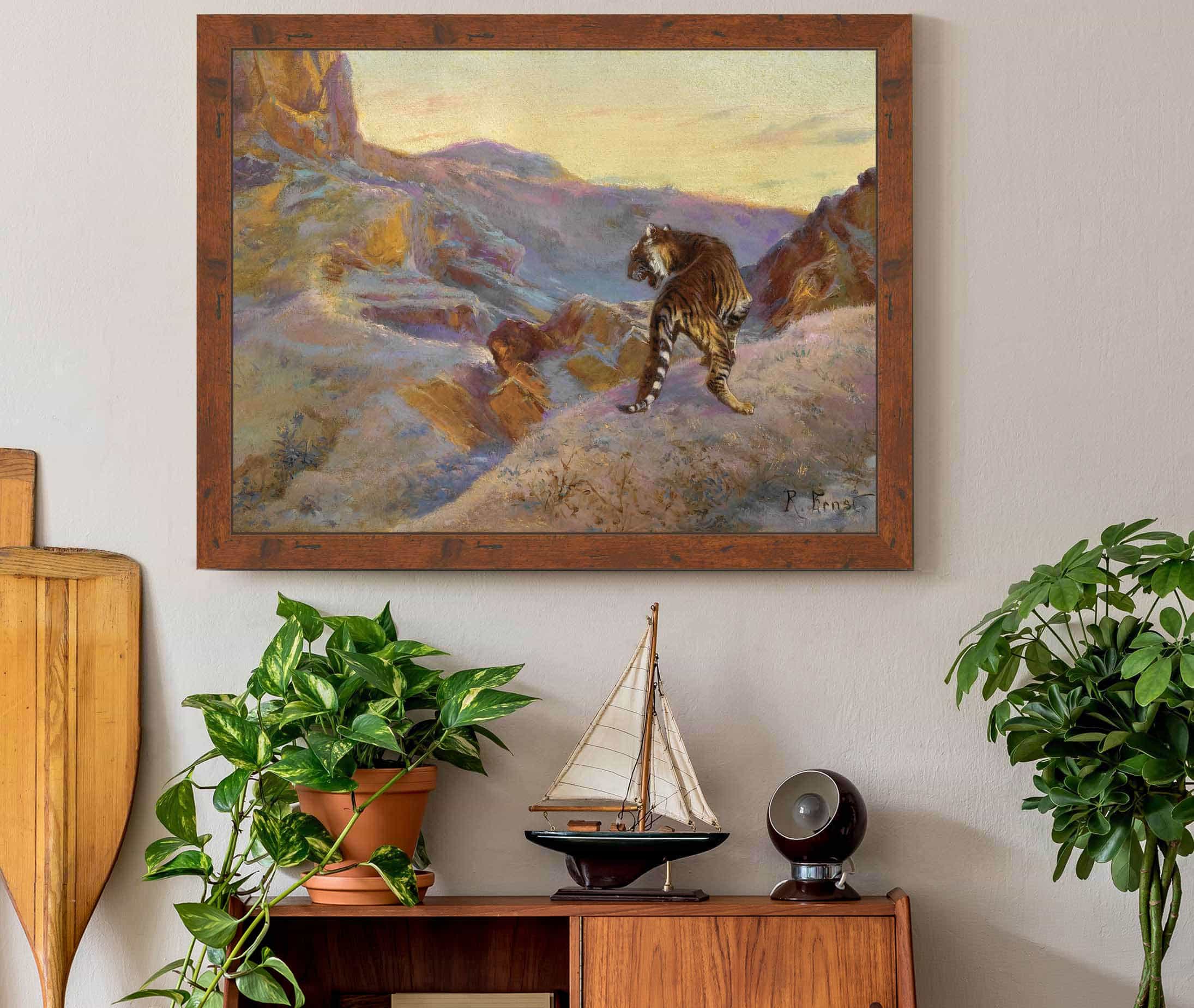 Tiger In The Mountains by Rudolf Ernst