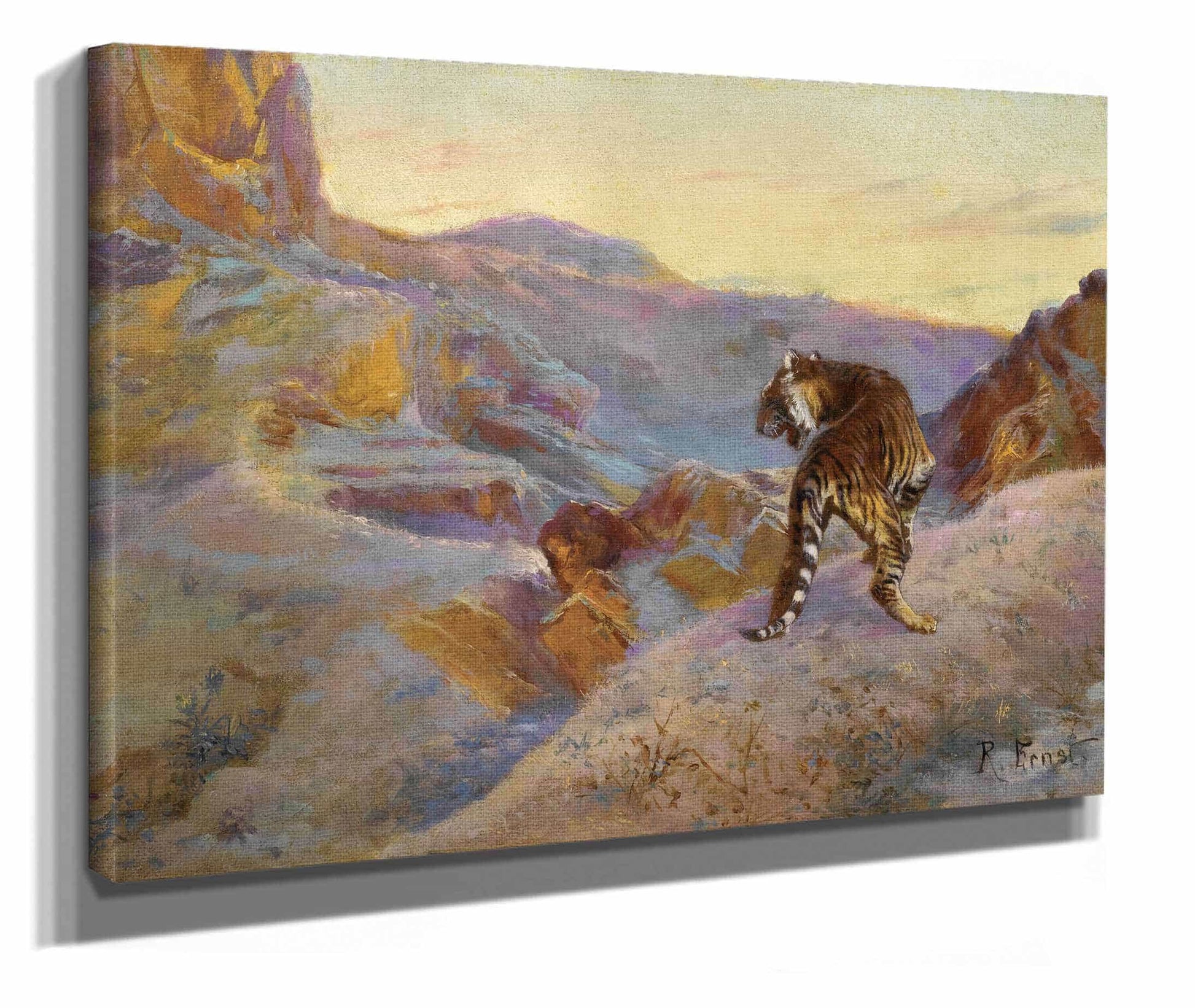 Tiger In The Mountains by Rudolf Ernst