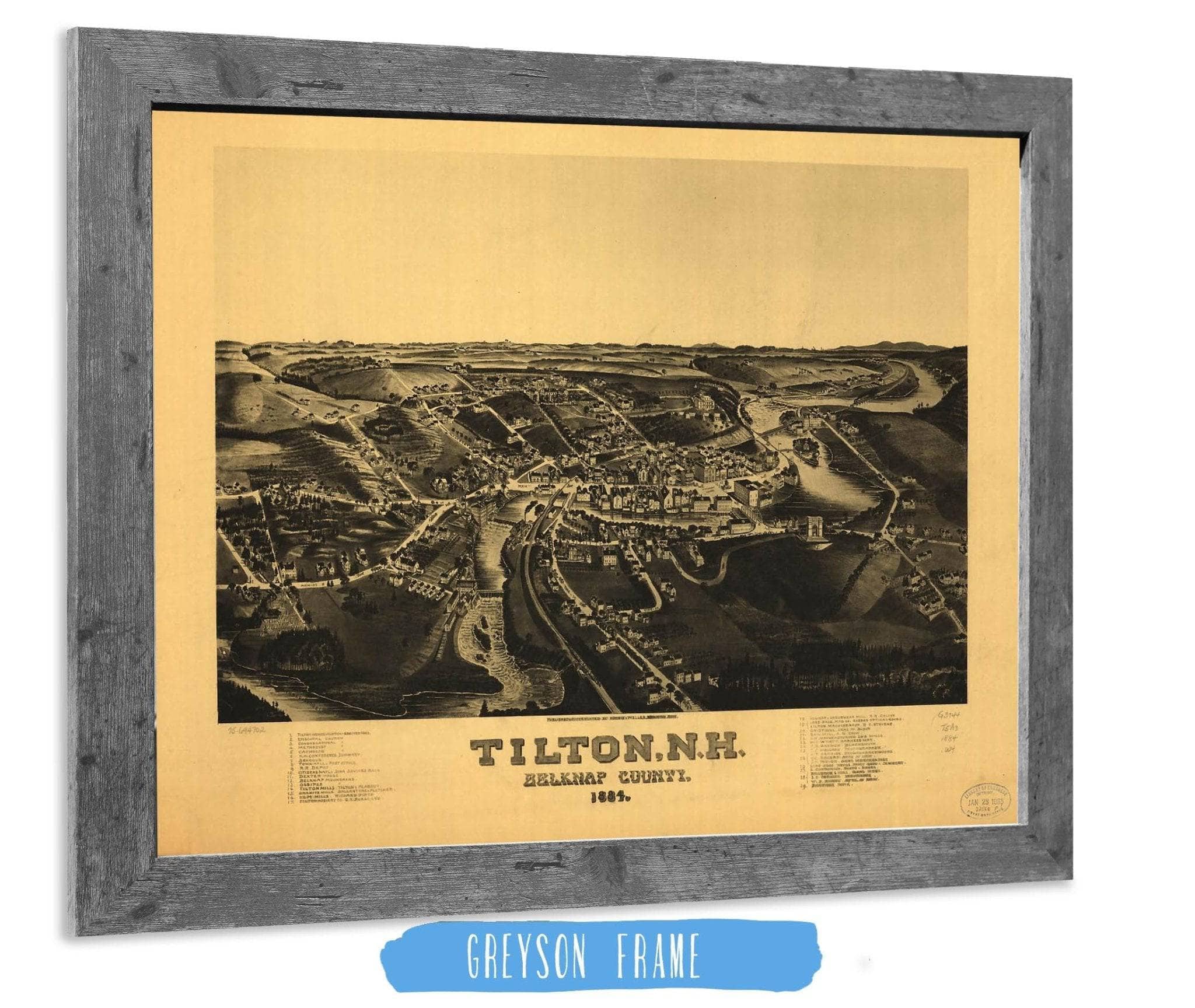 Tilton Nh Belknap County 1884 State of New Hampshire