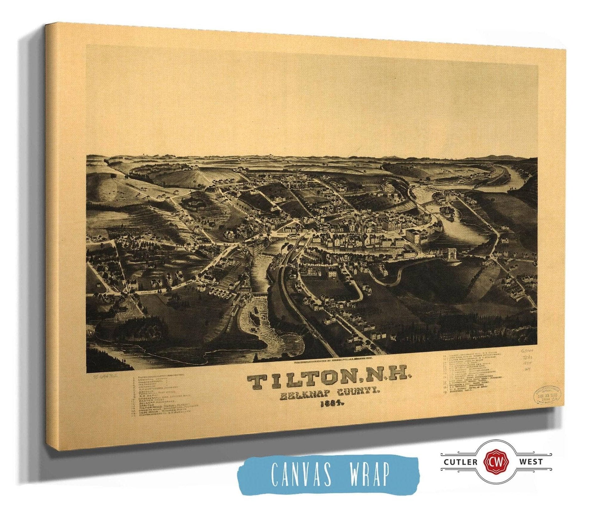 Tilton Nh Belknap County 1884 State of New Hampshire