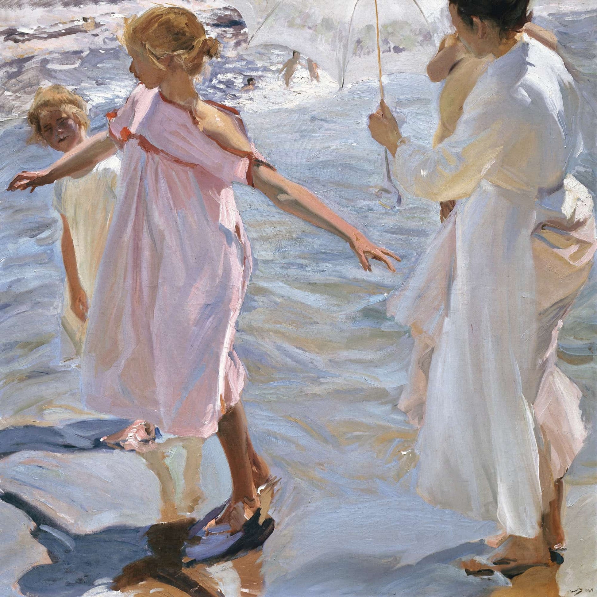 Time For A Bathe Valencia by Joaquin Sorolla