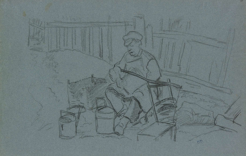 Tinker With His Tools by Camille Pissarro
