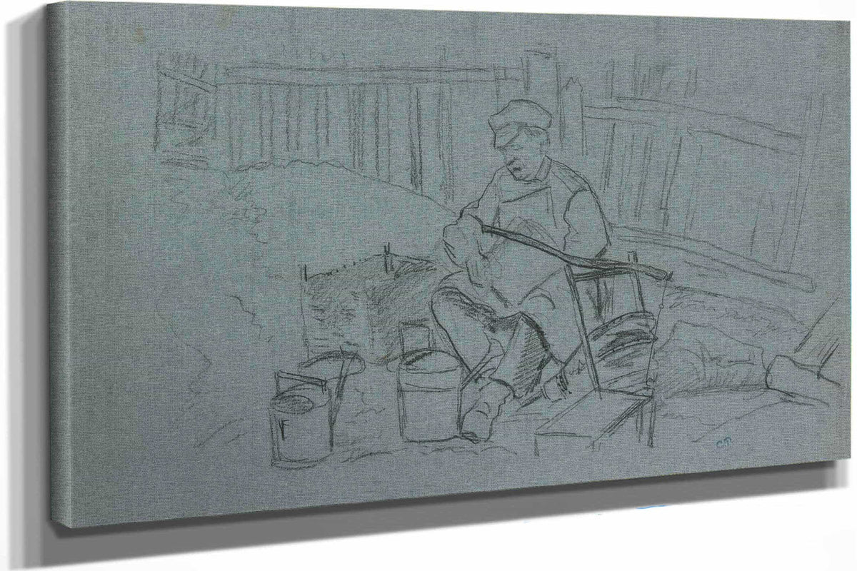 Tinker With His Tools by Camille Pissarro