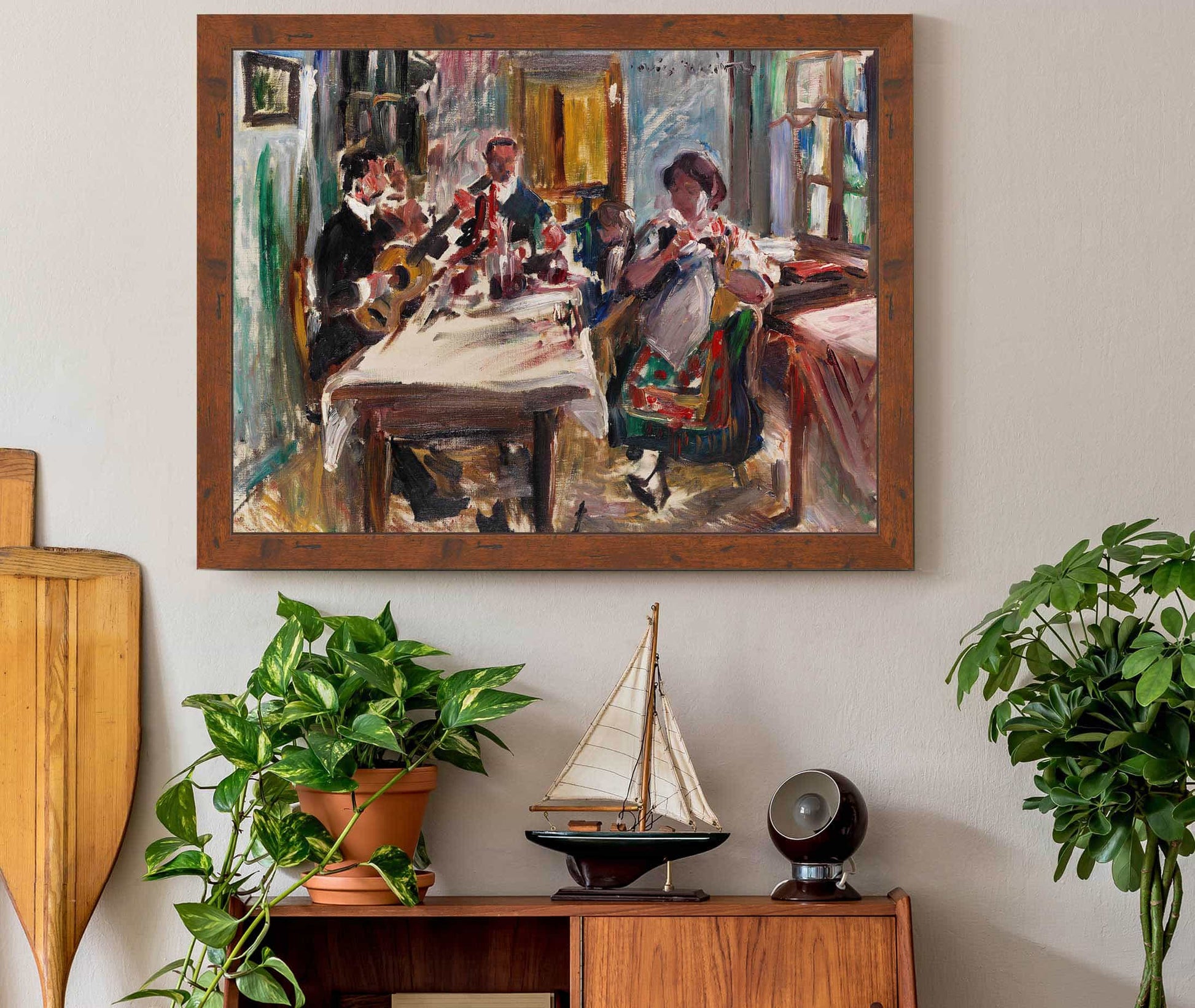 Tiroler Bauernstube by Lovis Corinth