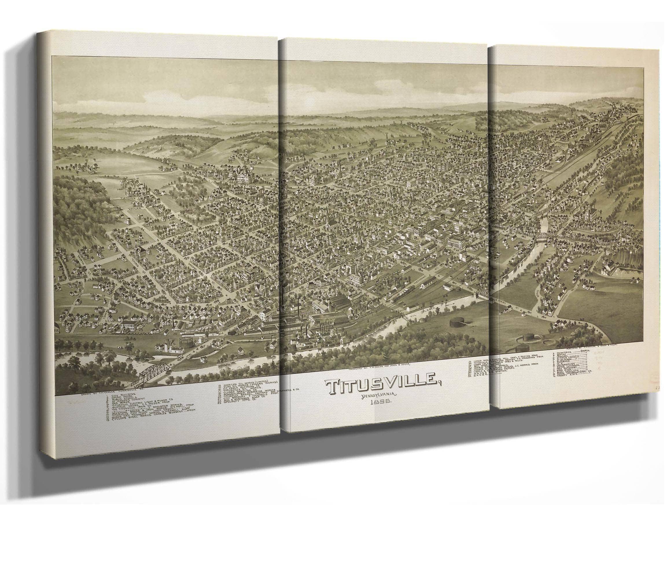 Titusville Pennsylvania 1896  State Of Pennsylvania