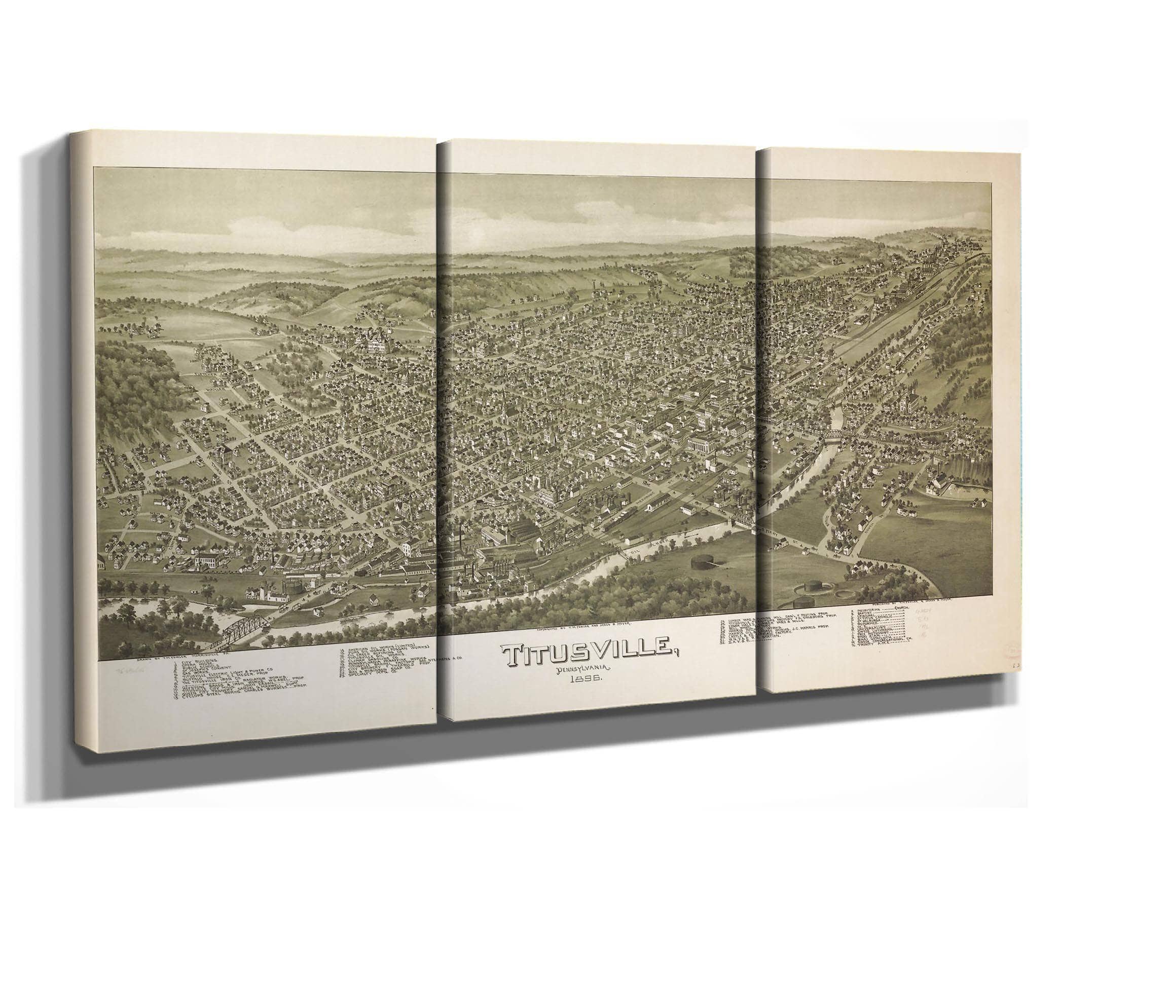 Titusville Pennsylvania 1896  State Of Pennsylvania