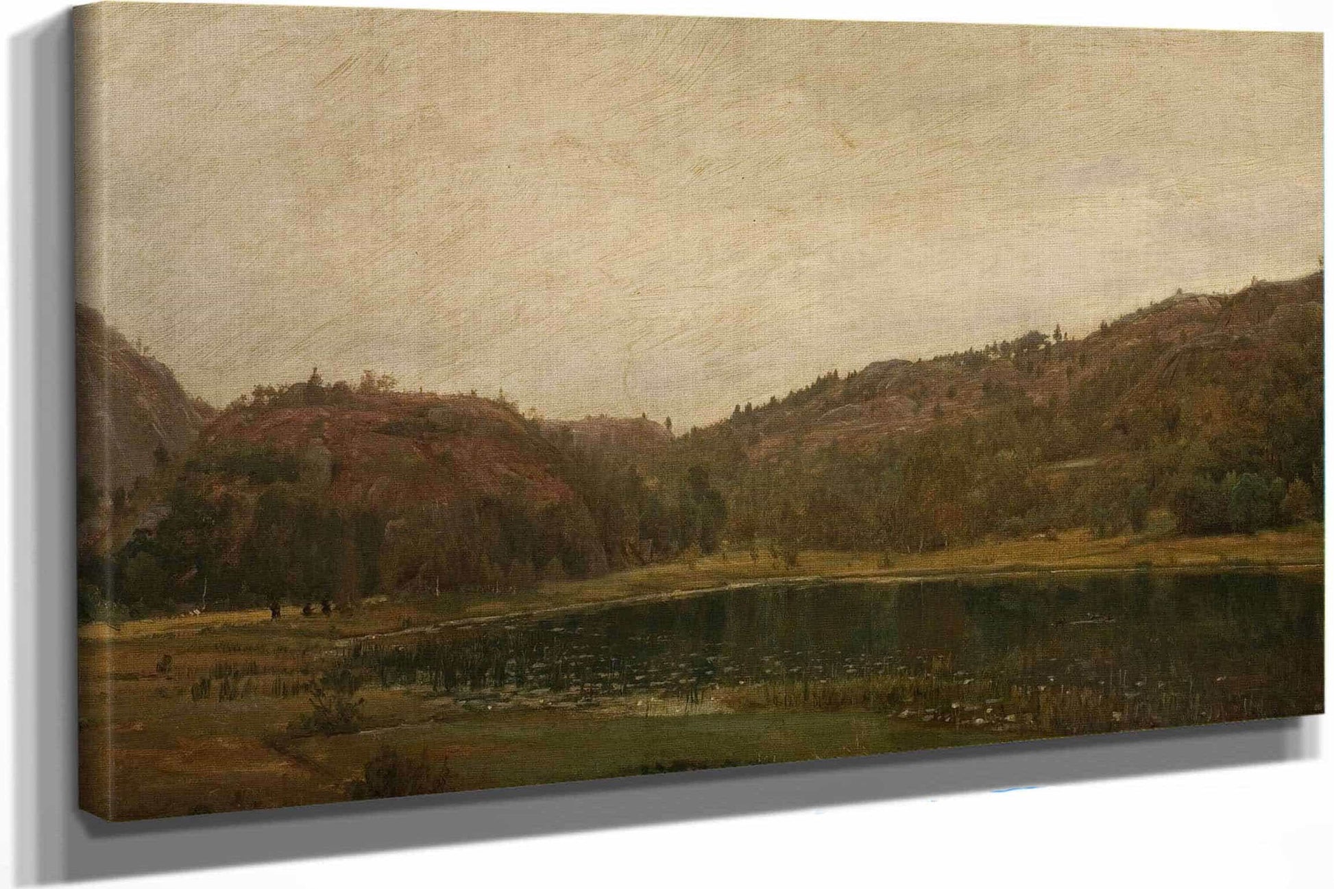 Tjern Ved Rolland Mandal by Amaldus Nielsen