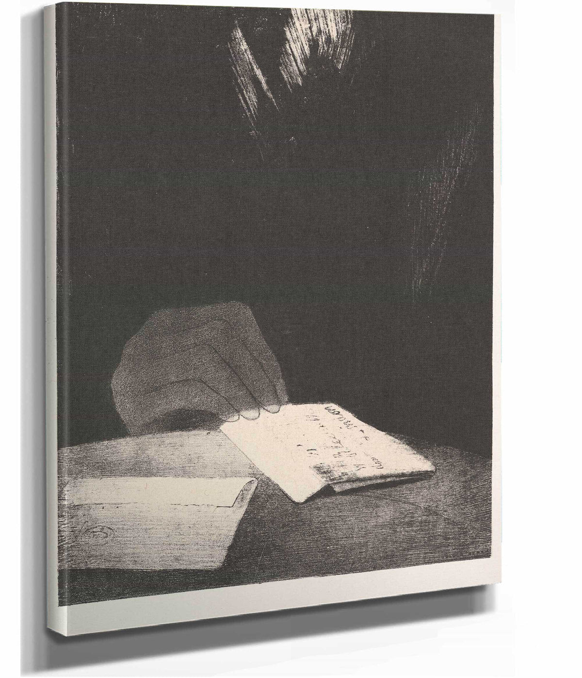 To All Appearances It Was A Hand Of Flesh And Blood Just Like My Own by Odilon Redon