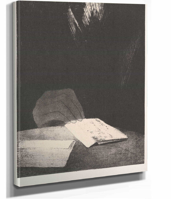 To All Appearances It Was A Hand Of Flesh And Blood Just Like My Own by Odilon Redon